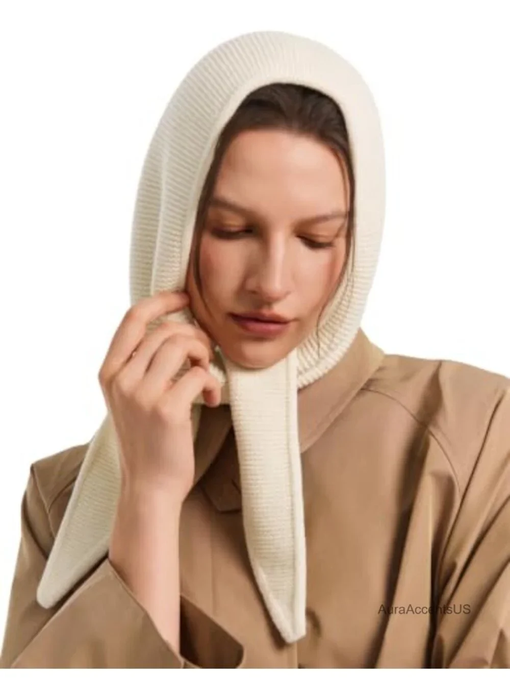 Women's Sophie Scarf Rib Knit Neck Warmer Viscose Blend Winter